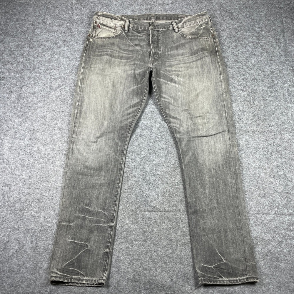 Polo Ralph Lauren Jeans Mens 38x32 (Fits 40x32) Grey Varick Slim Straight Denim